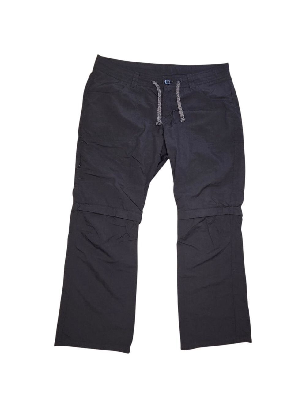 MEC Women’s Convertible Hiking Pants - Size 14 Regular Fit Black Zip-Off